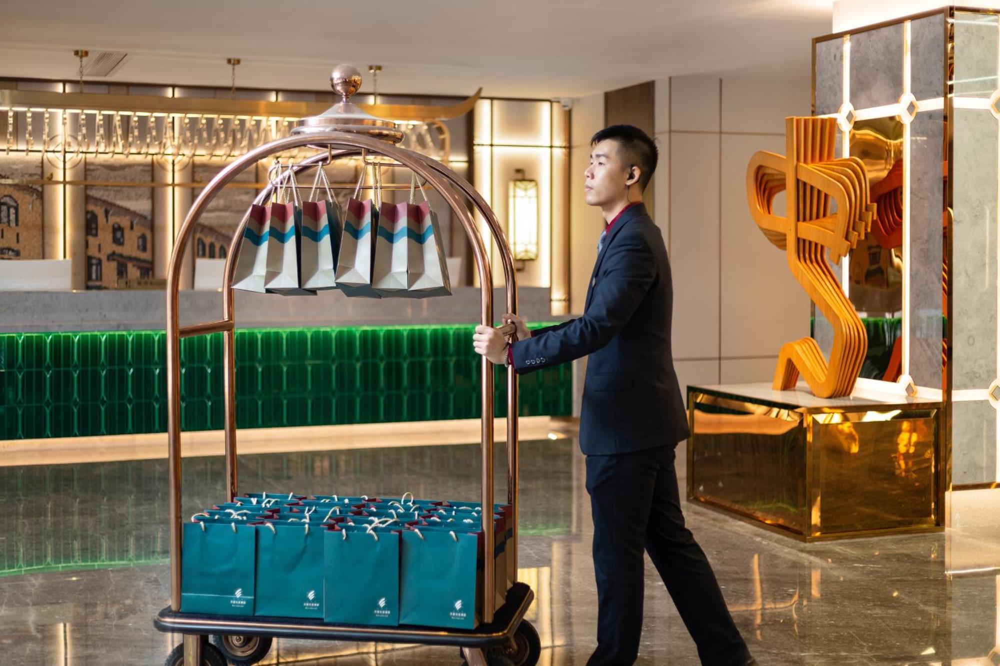 Guangzhou Wogo Yuanbao Hotel-Zhujiang New Town-Free Canton Fair Shuttle Bus & Overseas Buyer Registration Services Exteriör bild